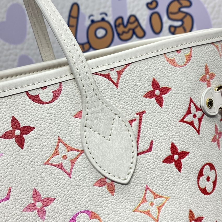 img_1698de7a_20240516_i1715861019_7680_0 Replica Louis Vuitton Neverfull MM White Orange - 图片 8