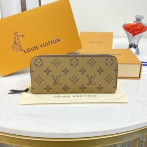 Replica Louis Vuitton Clemence Wallet Light Brown