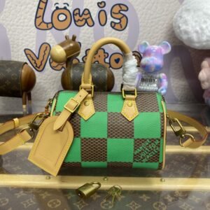 Replica Louis Vuitton Speedy 18 Green Grid