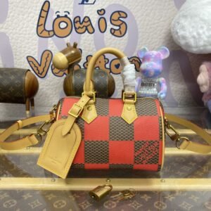 Replica Louis Vuitton Speedy 18 Red Grid