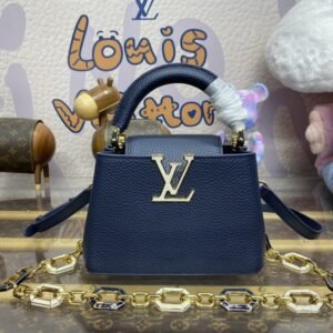 Replica Loius Vuitton Capucines Dark Blue