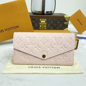 Replica Louis Vuitton Sarah Wallet Pink