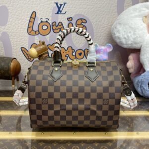 Replica Louis Vuitton Speedy  Bandouliere 25 Brown Grid