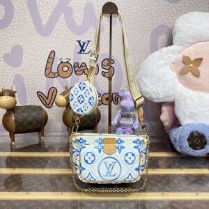 Elementor Page #33376 Replica Louis Vuitton Multi Pochette Accessoires White Blue