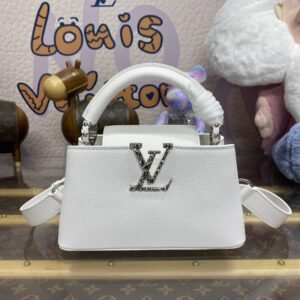 Replica Loius Vuitton Capucines East West White