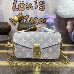 Replica Louis Vuitton Pochette Metis East West Grey