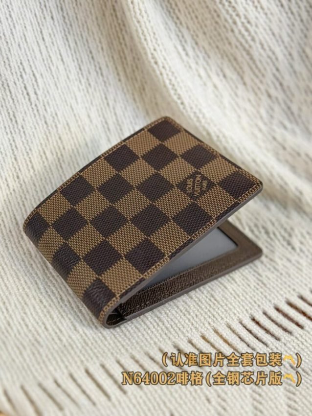 img_1e731787_20240814_i1723582377_6194_7 Replica Louis Vuitton Slender Wallet Brown Grid - 图片 7