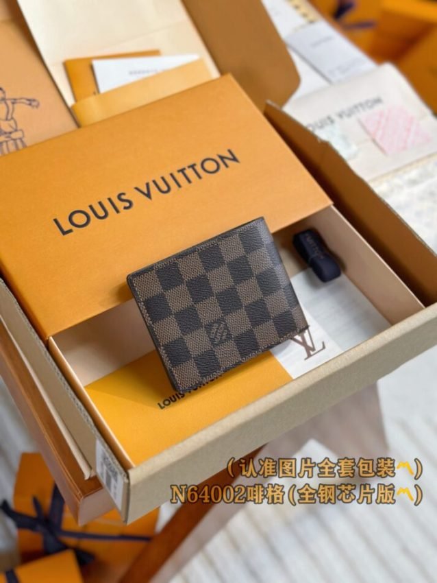 img_1e731787_20240814_i1723582377_8554_1 Replica Louis Vuitton Slender Wallet Brown Grid - 图片 10