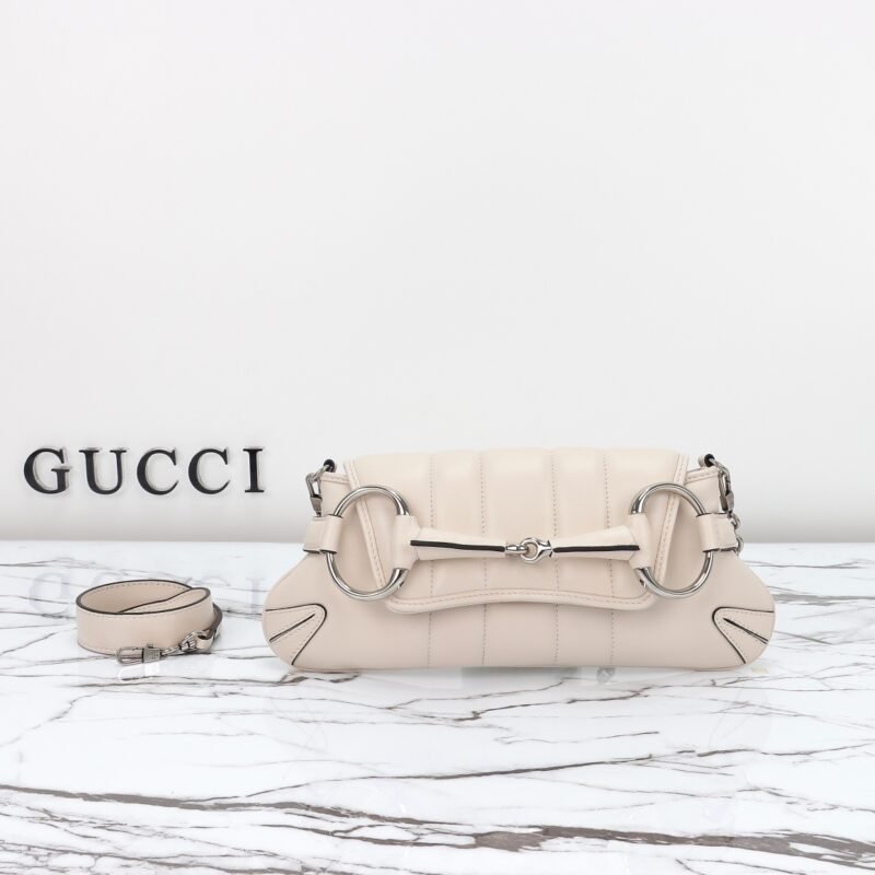 img_3d468541_20231010_i1696893432_2326_0 Replica Gucci Horsebit Chain Shoulder Bag White - 图片 3