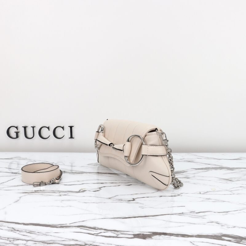 img_3d468541_20231010_i1696893432_8723_1 Replica Gucci Horsebit Chain Shoulder Bag White - 图片 7