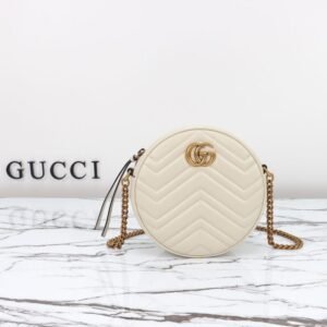Elementor #30111 Replica Gucci GG Mormont Round White