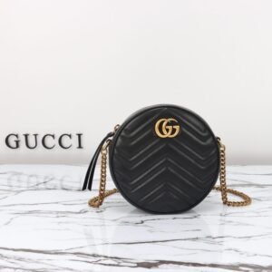 Elementor #30111 Replica Gucci GG Mormont Round Black