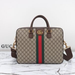 Replica Gucci   Briefcase  Canvas Beige