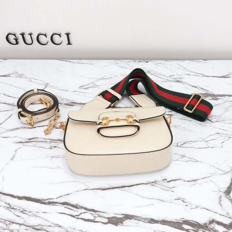 img_3d468541_20231125_i1700879395_688_0 Replica Gucci Horsebit 1955 Double G Mini White - 图片 8