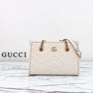 Elementor #30111 Replica Gucci GG Marmont Tote White