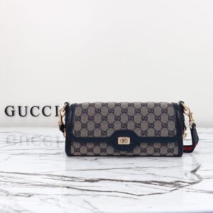 Replica Gucci  Luce Shoulder Bag in Black