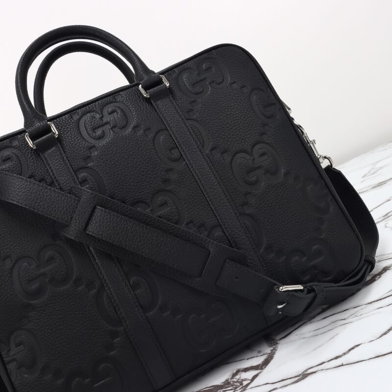 img_3d468541_20240606_i1717631941_7628_0 Replica Gucci Briefcase GG Leather Black - 图片 8
