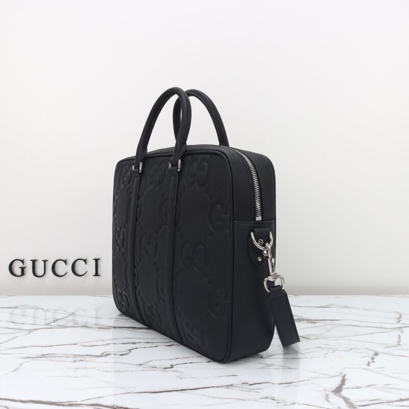 img_3d468541_20240606_i1717631941_909_0 Replica Gucci Briefcase GG Leather Black - 图片 2