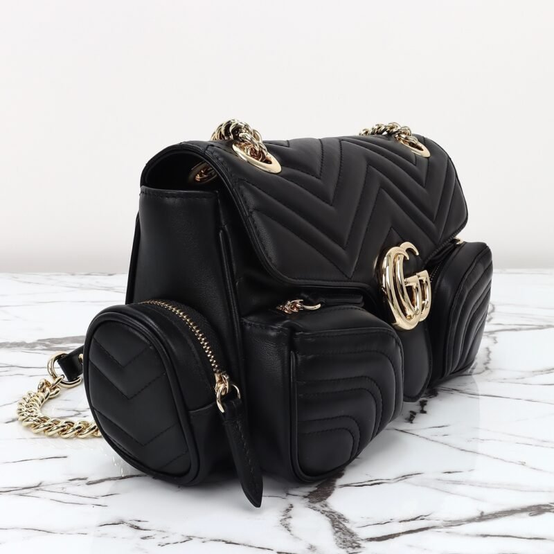 img_3d468541_20240630_i1719706518_7491_0 Replica Gucci Marmont 2.0 GG Shoulder Bag Black - 图片 4