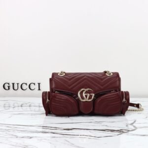 Elementor Page #33376 Replica Gucci Marmont 2.0 GG Shoulder Bag Bordeaux
