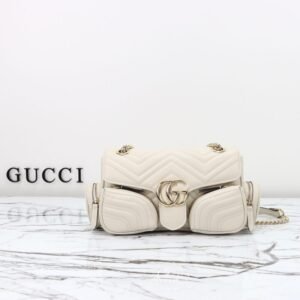 Elementor Page #33376 Replica Gucci Marmont 2.0 GG Shoulder Bag White
