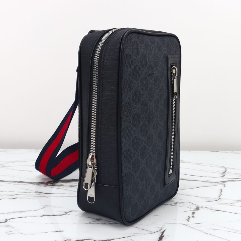 img_3d468541_20240821_i1724187139_7058_10 Replica Gucci Supreme Sling Bag Black - 图片 6