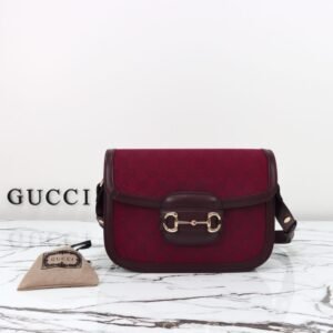 Elementor #30111 Replica Gucci G 1955 Horsebit Red Denim