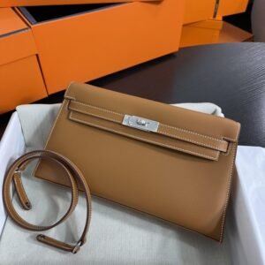 Elementor #30145 Replica Hermes Kelly Elan Brown Silver