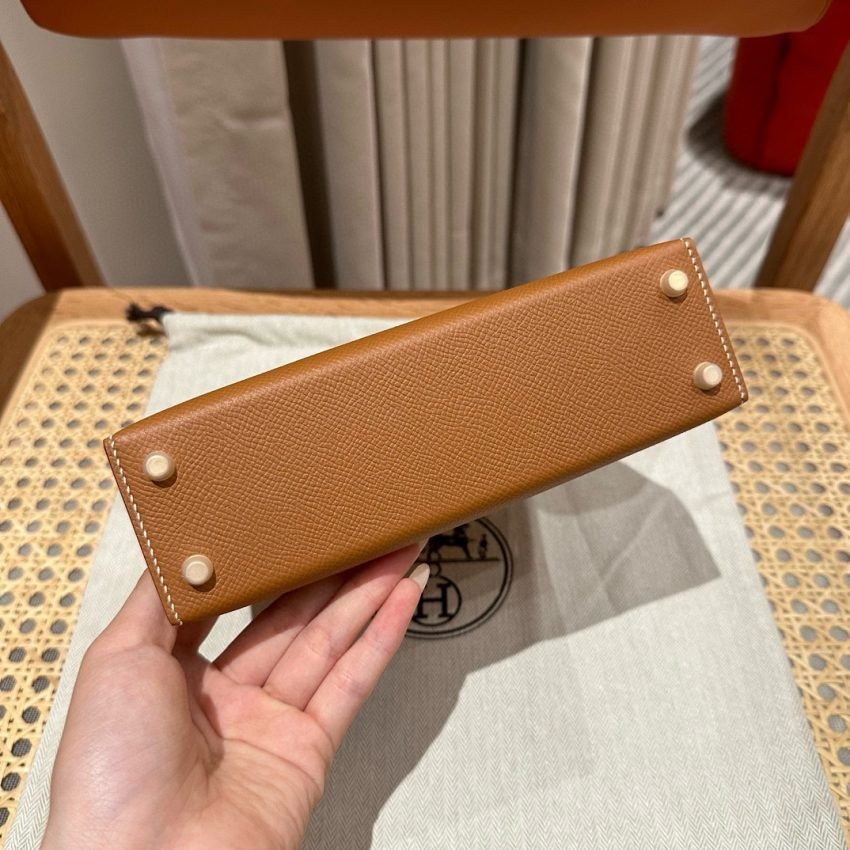 img_755f7c0e_20240410_i1712745307_121_0 Replica Hermes Kelly Brown Epsom Gold - 图片 2