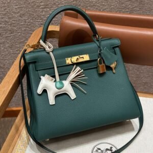 Elementor #30145 Replica Hermes Kelly Malachite Togo