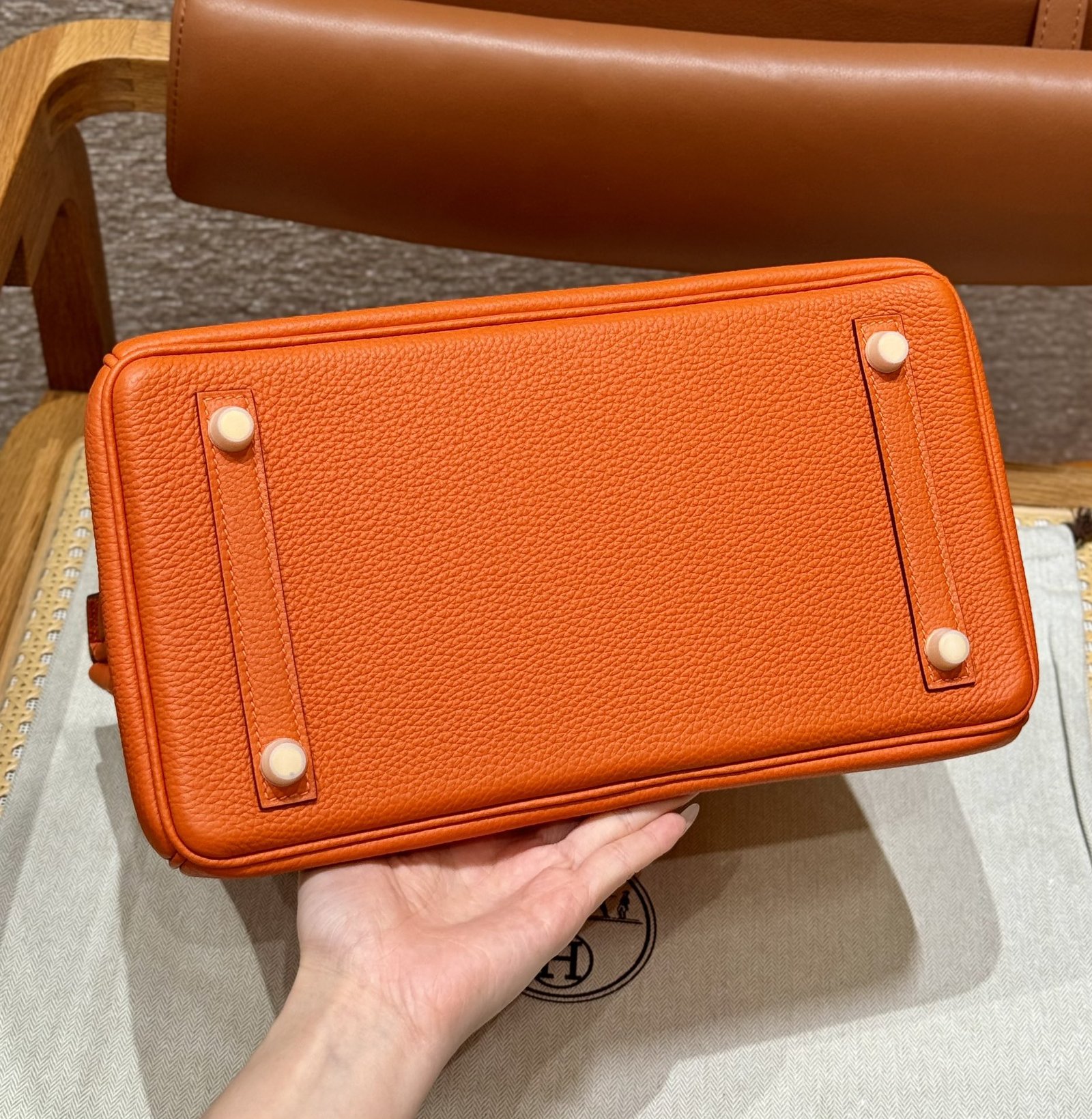 img_755f7c0e_20240513_i1715576663_9758_0 Replica Hermes Birkin Orange Togo Gold - 图片 2
