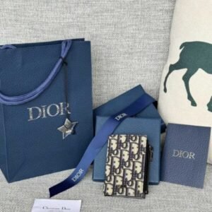 Elementor 页面 #30068 Replica Dior Zipper Card Holder White