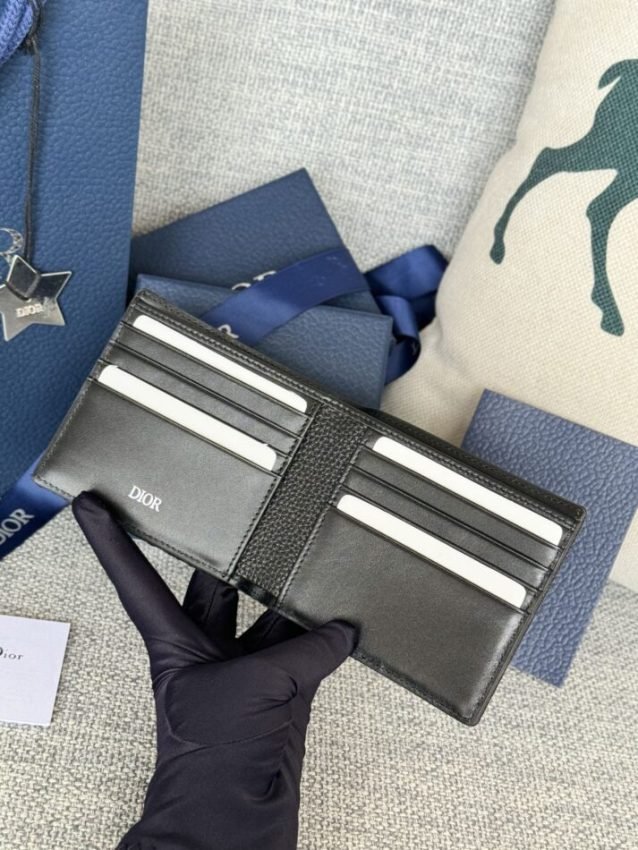 img_80e46a01_20240630_i1719761125_5826_8 Replica Dior Jacquard Wallet Oblique Black - 图片 9