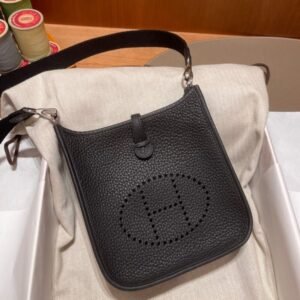 Replica Hermes  Evelyne II TPM Black Strap