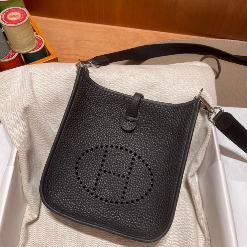 img_9710 Replica Hermes Evelyne II TPM Black Strap - 图片 3