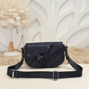 Replica Dior Saddle Messenger  Black Classic