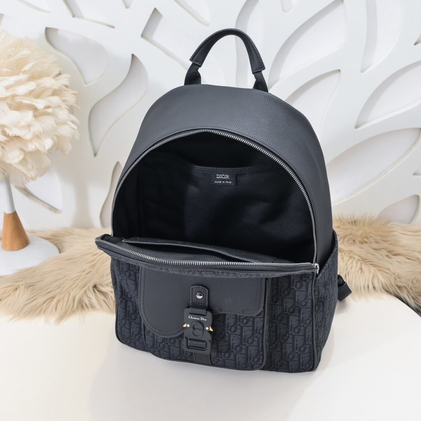 img_a189b943_20240913_i1726172219_8651_7 Replica Dior Saddle Zip Backpack Black - 图片 8