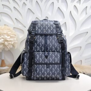 Replica DIOR Hit The Road Backpack Blue Diamond