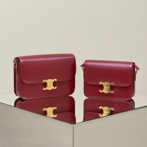 Replica Celine Triomphe Mini Bordeaux