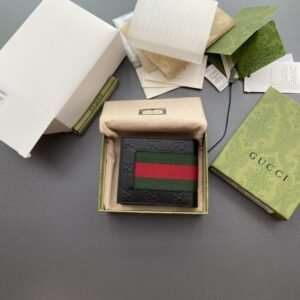 Replica Gucci  Double G bifold Wallet Leather
