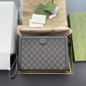 Replica Gucci  G Ophidia Clutch Grey