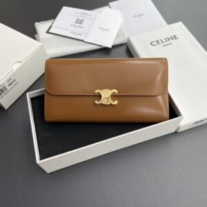 Replica Celine Triumphe Long  Wallet Brown
