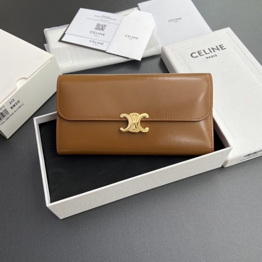 img_c4e87dad_20240825_i1724565414_5084_6-1-1 Replica Celine Triumphe Long Wallet Brown