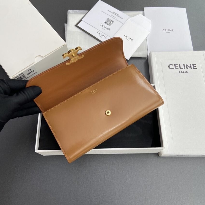 img_c4e87dad_20240825_i1724565414_8999_1 Replica Celine Triumphe Long Wallet Brown - 图片 9