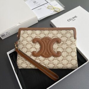 Replica Celine Triumphe Clutch White