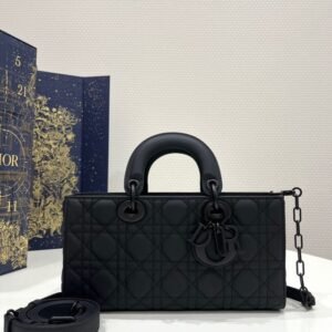 Replica Dior Lady D-Joy  Large Bag  Black Matte