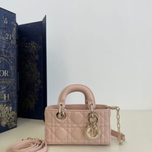 Replica Dior Lady D-Joy Mini Bag Pink
