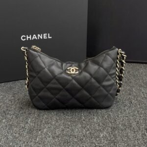 Replica CHANEL 24p Dumpling Bag Black