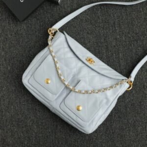 Replica CHANEL 24p Postman Small Light Blue
