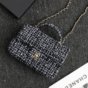 Replica CHANEL 24p Tweed Black and White